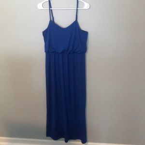 Royal blue maxi dress